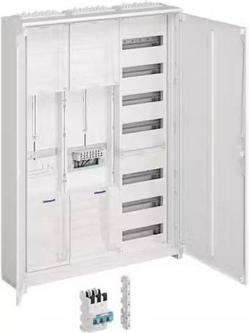 Hager ZB33WL16 Komplettschrank Verteilung in Weiß B/H/T: 80,0 x 110,0 x 20,5 cm - Bild 1