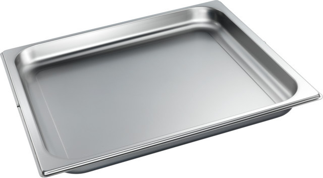 Miele Garbehälter DGG12 ungelocht, rechteckig, Edelstahl, Silber - Bild 1