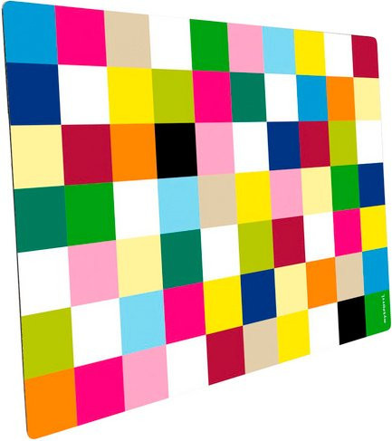 mySPOTTI Mini-Spritzschutz Colour aus Aluverbund mit Punktemuster, B/T/H: 41,0 x 59,0 x 0 cm, Multicolor - Bild 1
