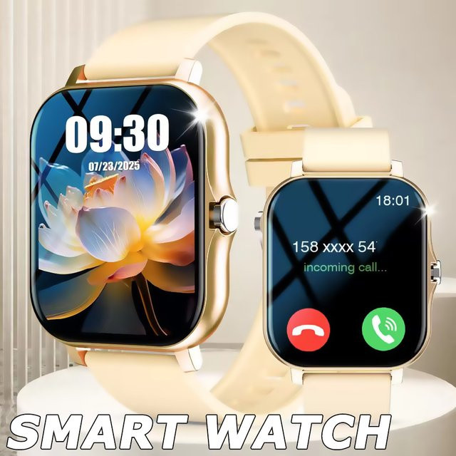 Ola Esporte Smartwatch, Edelstahl, Silikon, Schwarz, Unisex, Wasserdicht - Bild 1