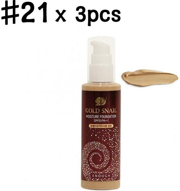 Enough Gold Snail Moisture Foundation No.21, 100 ml - Bild 1