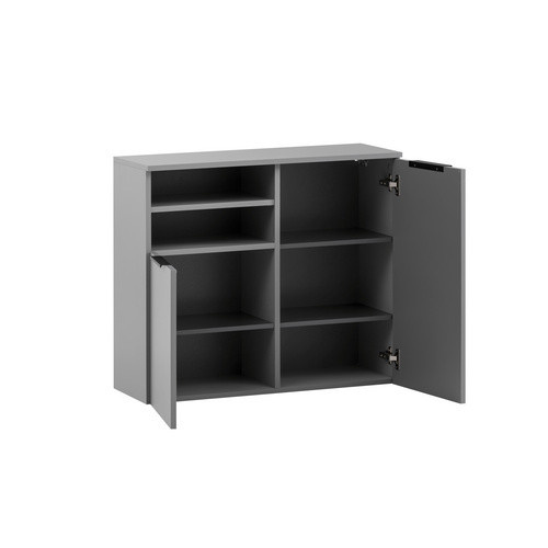 Schildmeyer Unterschrank Alessio in Grau mit Türen und Regalböden, B/H/T: 80,4 x 70 x 32 cm - Bild 2