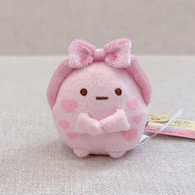 San-X Sumikko Gurashi Erdbeer Dango Mini Plüschpuppe, Rosa - Bild 1