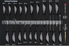 Kraftwerk Schraubendreher-Einlage 22-teilig multicolor - Bild 1