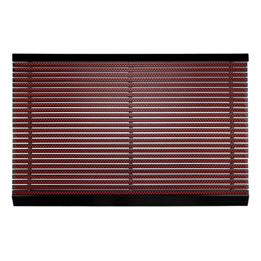 casa pura Power Brush Fußmatte Rot B: 40 cm, T: 60 cm, H: 2,3 cm - Bild 2