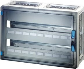 Hensel ENYSTAR Automatengehäuse FP 1439 Wandmontage, 54 Teilungseinheiten, Grau/Transparent - Bild 1