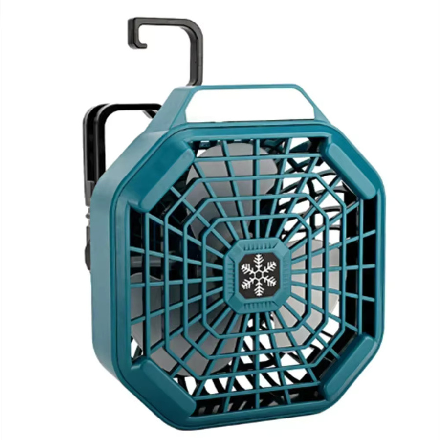 Alasicka Multifunktions-Campingventilator mit LED-Licht und Fernbedienung, Blau, kompatibel mit Makita 14,4-18V Li-Ion Akku - Bild 3