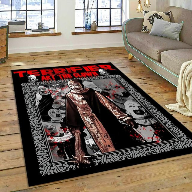 Karpetti 3D Terrifier 3 Horror Clown Teppich, Mehrfarbig, B/B: 120 x 160 cm - Bild 1
