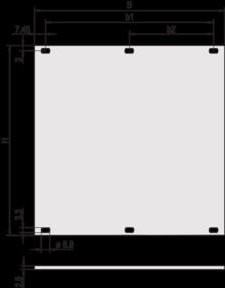 nVent Frontplatte 30807496 aus Aluminium 2,5mm in Silber natur eloxiert - Bild 1
