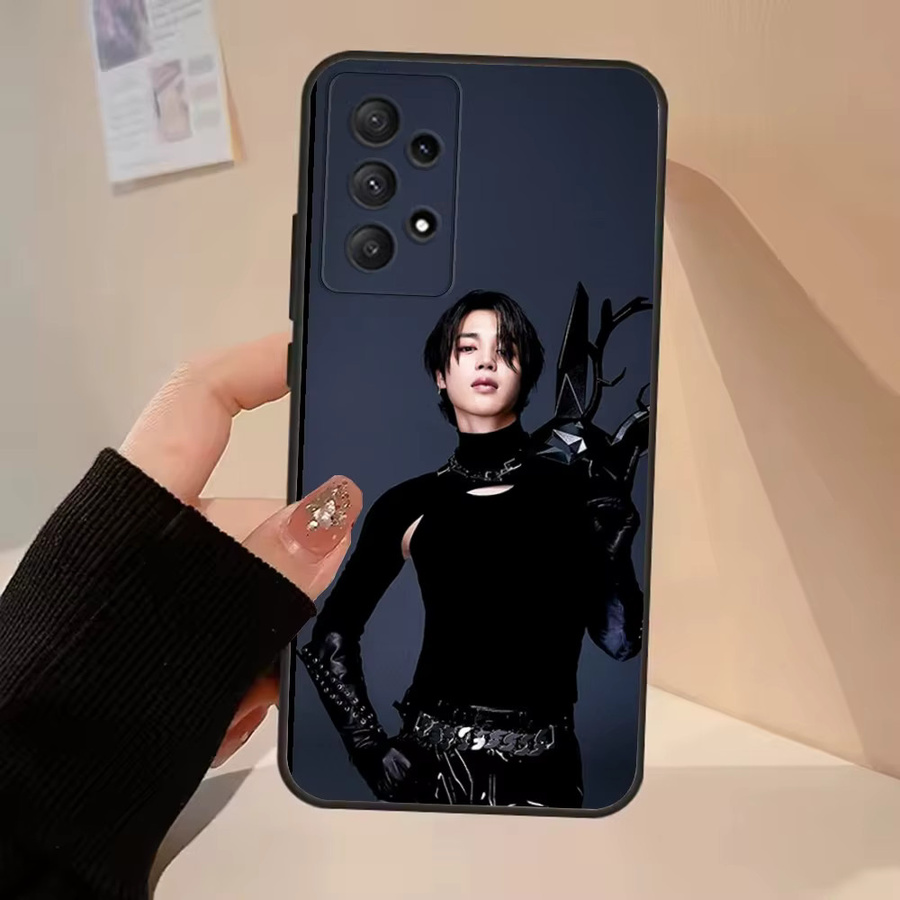 Sänger J-JIMINS-S Handyhülle für Samsung Galaxy A13, A21s, A22, A31, A32, A52, A53, A71, A80 in Schwarz - Bild 2