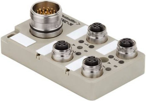 Weidmüller SAI-4-S 4P FC 1847960000 Sensor/Aktorbox passiv M12-Verteiler mit Metallgewinde in Grau - Bild 1