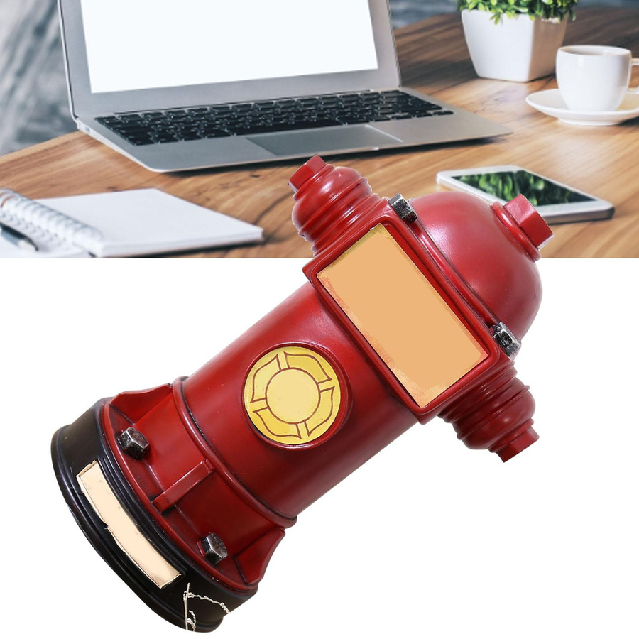 Retro Sparschwein Feuer Hydrant von Tooarts in Rot - Bild 5