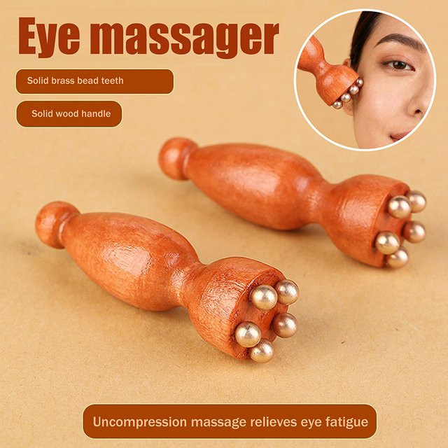 Lotus Seedpod Beauty Gua Sha Werkzeug aus Messing und Palisander, Unisex - Bild 1