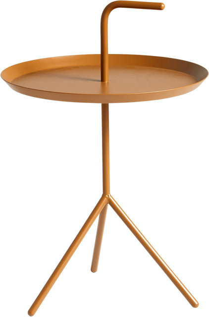 HAY Dlm Beistelltisch in Braun mit industriellem Design für den Garten - Bild 1