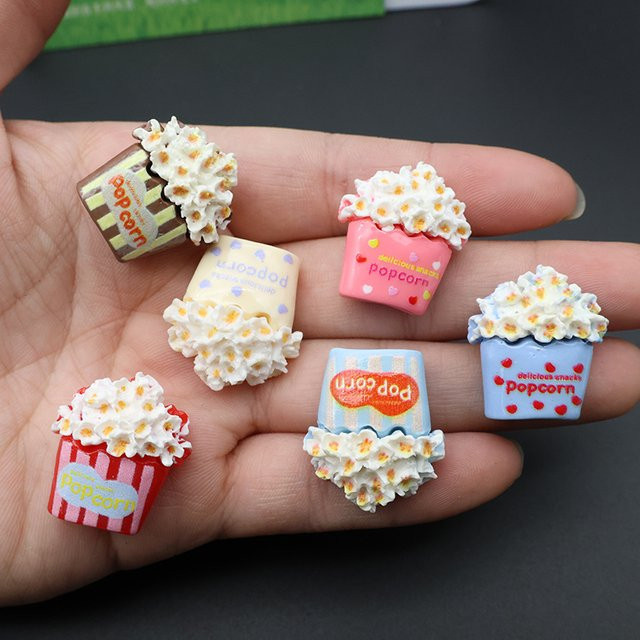 Mognot Popcorn Mini-Kühlschrankmagnete aus Harz in Bunt für Fotos und Notizen - Bild 1
