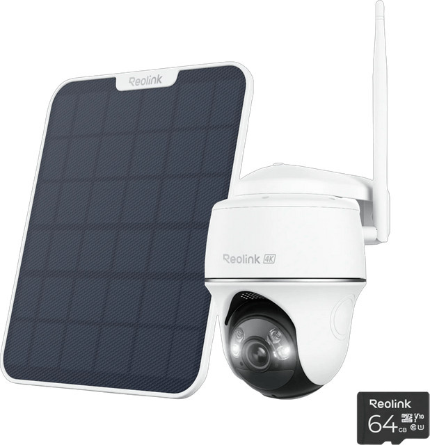 Reolink Argus B440 WLAN Überwachungskamera mit Solar Panel in Weiß - Bild 1