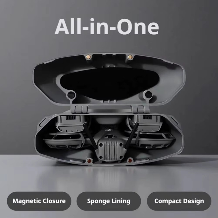 DJI Neo 2 Stoßfeste und wasserdichte Schutzhülle in Grau als kompakte Aufbewahrungsbox für dein Drohnen-Zubehör - Bild 2