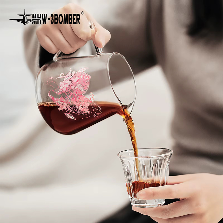 MHW-3BOMBER Kaffeeserver Pour Over Brewer aus Glas, transparent, 500 ml - Bild 4