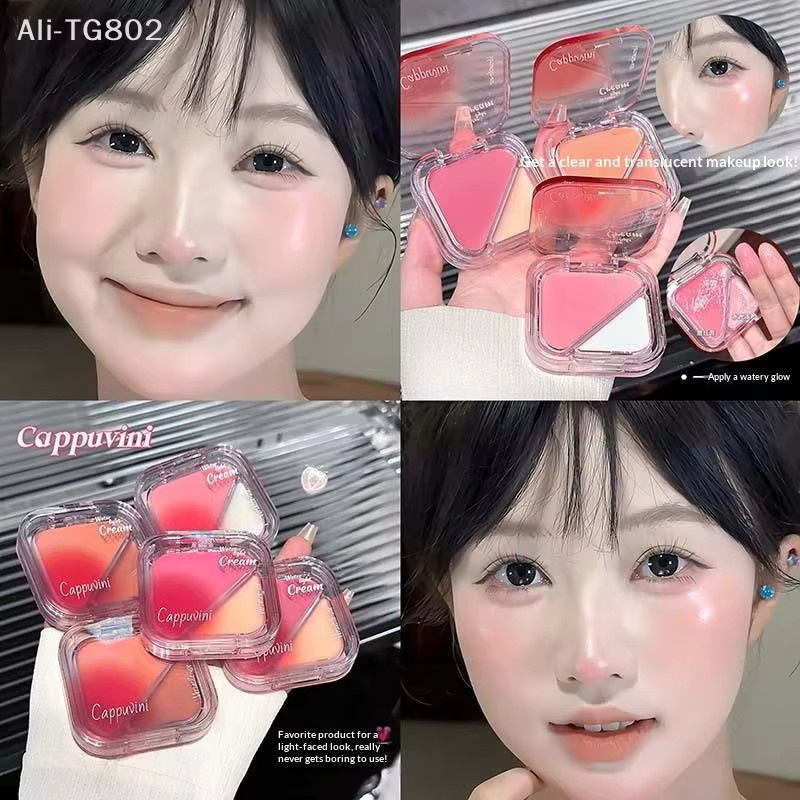 Cappuvini Puder-Rouge-Palette, Pfirsich, Natürlich - Bild 3