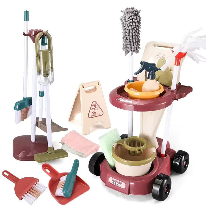 CONUSEA Reinigungswerkzeug Spielzeug Set für Kinder, pädagogisches Rollenspiel Hausarbeit Kit in Mehrfarbig - Bild 6