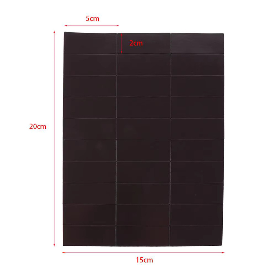 30 Stück Flexible Magnetische Tafel Aufkleber in Schwarz für DIY Lehrmittel - Bild 1
