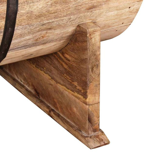 vidaXL Couchtisch aus Massivholz Mango in Braun, B/T/H: 88 x 50 x 40 cm - Bild 2