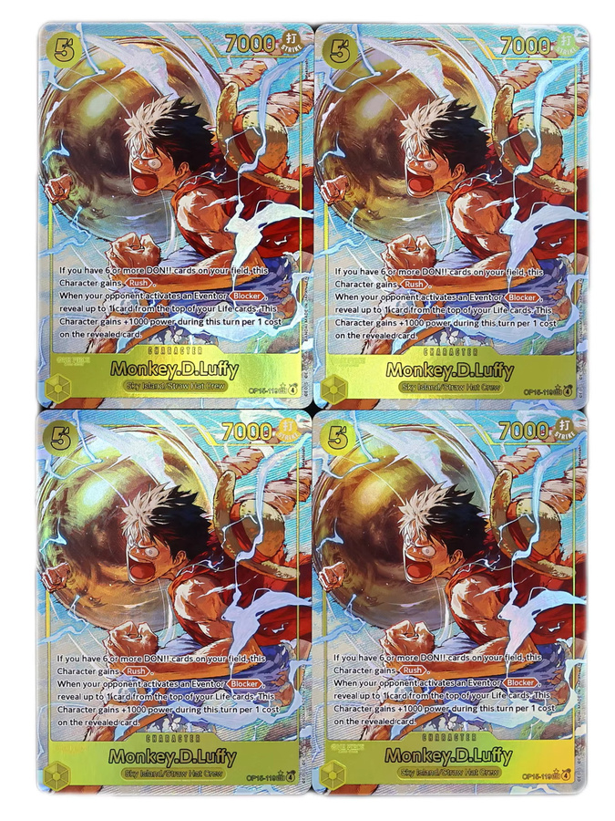Bandai One Piece Luffy SEC Spielset, Sammelkarten, Englisch, Gelb - Bild 5