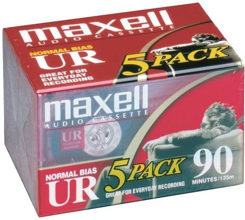 Maxell Audiokassette, 5er Set - Bild 1