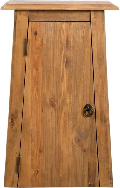 vidaXL Badezimmer-Wandschrank aus Kiefer Massivholz in Braun mit Regalböden und Türen, B/T/H: 42 x 23 x 70 cm - Bild 1