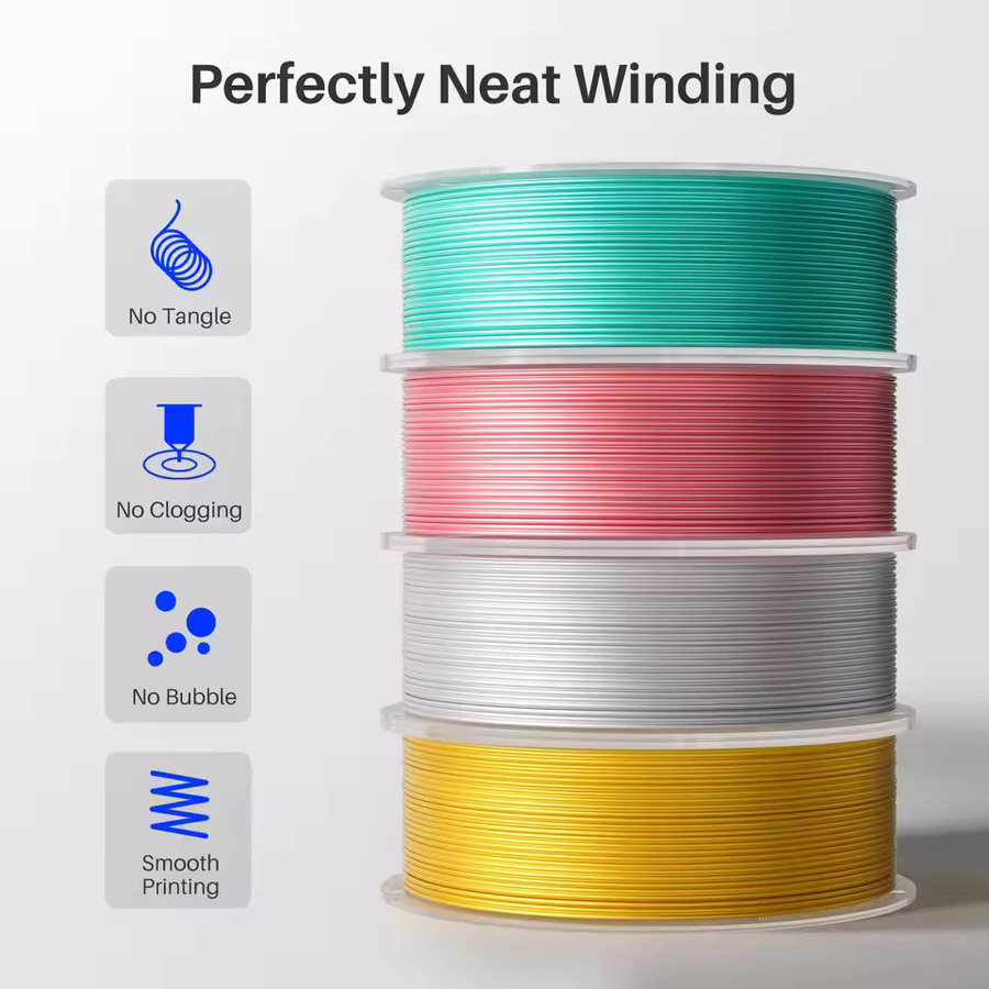 ELEGOO Seiden-PLA Filament 1,75mm für FDM 3D-Drucker, Pink, 5kg oder 10kg - Bild 2