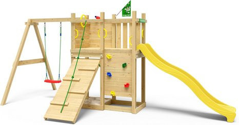JUNGLE GYM Spielturm Cruiser in Gelb und Grün, B: 240 cm, T: 471 cm, H: 232 cm - Bild 1
