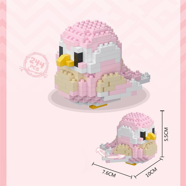 Yiran toy Papagei Kawaii Kompaktbausteine, Tiere, ab 6 Jahren - Bild 1