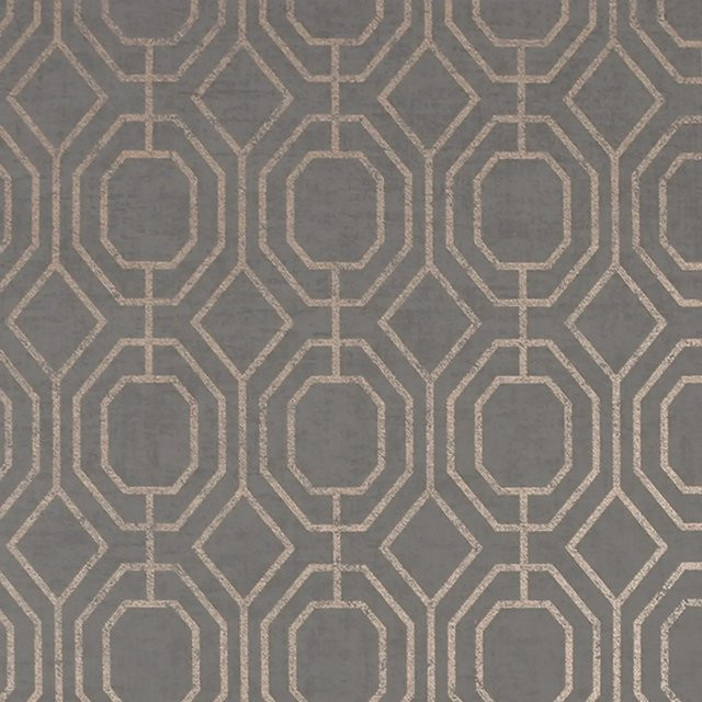 Superfresco Easy Vliestapete Luxe Geo Charcoal in Grau mit geometrischem Muster, B: 0,52 m, L: 10,05 m - Bild 1