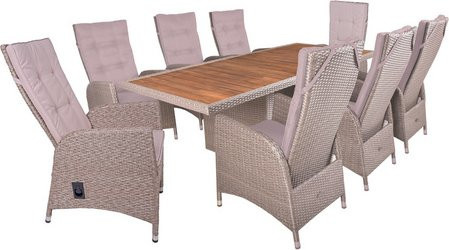 GARDEN PLEASURE Gartenmöbelset BRAGA aus Akazienholz in Braun mit 8 Sitzplätzen - Bild 1