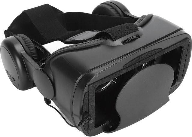 Igeteck Virtual Reality Headset mit integrierten Lautsprechern und Anti-Blaulicht-Schutz in Schwarz - Bild 1