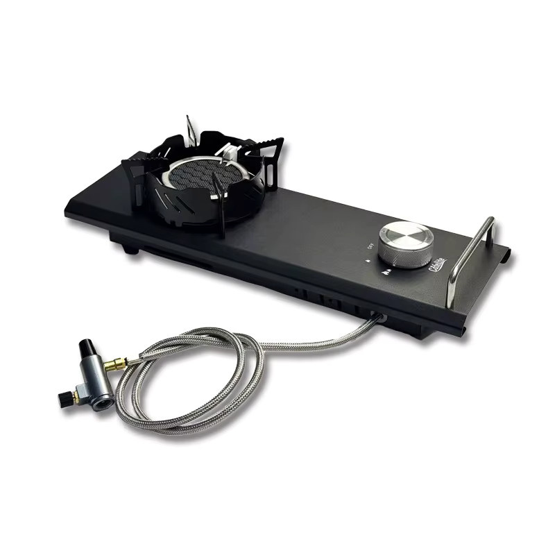 SmiloDon Tisch- & IGT-Einbau-Infrarot-Gasofen in Schwarz mit 3200-3500 W Turbobrenner als modulares Campingküchen-Kernmodul, B/T/H: 36,0 x 12,5 x 10,0 cm - Bild 6