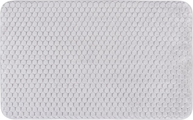 Wenko Badteppich Memory Foam Tundra in Grau, B: 50 cm, T: 80 cm, H: 2 cm - Bild 1