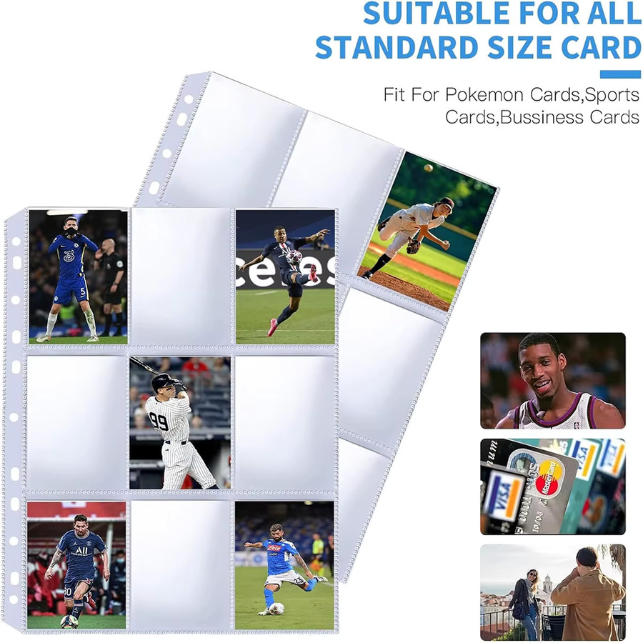 Bandai Sportalbum-Halter, Kartenhüllen mit 9 Fächern, 50er-Pack - Bild 2