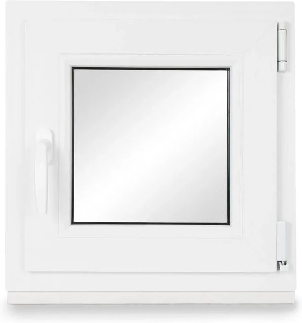 Neruli Kellerfenster 3-fach Verglasung Weiß DIN Rechts Tilt-and-Turn B/H: 75 x 75 cm - Bild 1