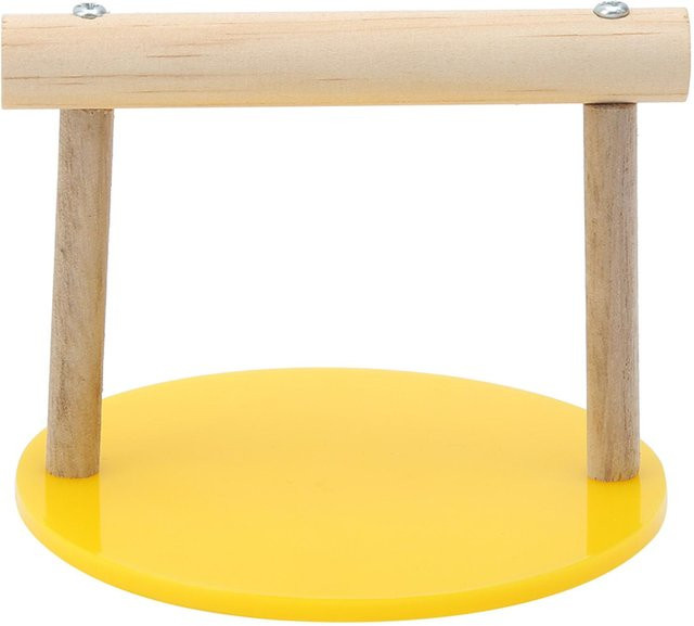 Vogel's Sitzstange Stehrahmen, Vogel Spielzeug, Käfigzubehör, beige - Bild 1
