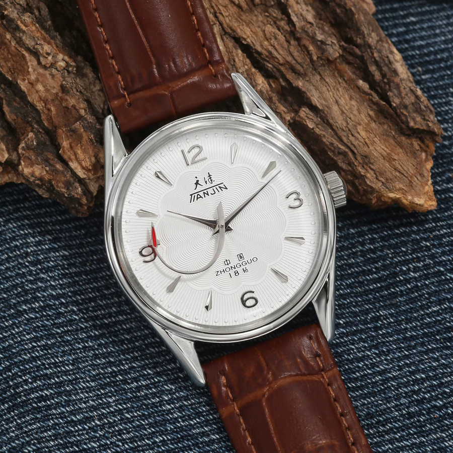HEIMDALLR Armbanduhr, Handaufzug, Edelstahl, 38 mm, Herren, Silber - Bild 3