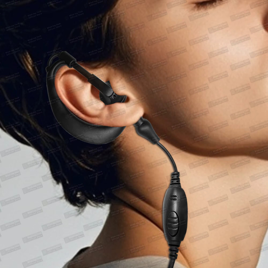 Baofeng UV-9R Serie Wasserdichtes Walkie Talkie Headset UV68 Pro Max V2 Kopfhörer in Schwarz - Bild 5