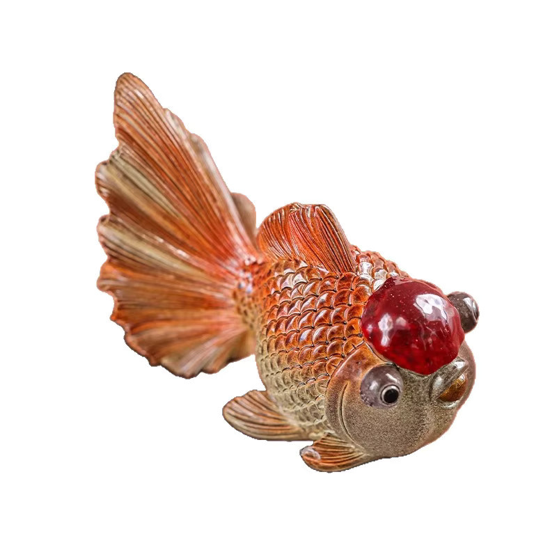 Farbwechselnder Goldfisch-Tee als dekoratives Ornament für Aquarien und Teespieler - Bild 4