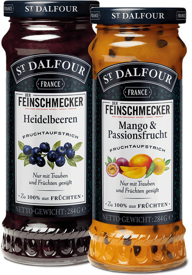 St. Dalfour Konfitüren Feinschmecker Edition 2 x 284 g - Bild 1