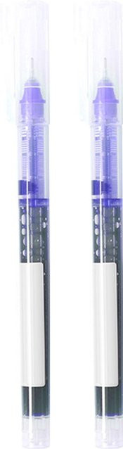 2 Stück GoolRC Rollerballstifte mit 0,5 mm feiner Spitze, schnelltrocknende Flüssigtintenstifte für die Schule, Farben: Rot und Blau - Bild 1