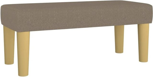 vidaXL Sitzbank in Beige aus Stoff, B/T/H: 70 x 30 x 30 cm - Bild 1