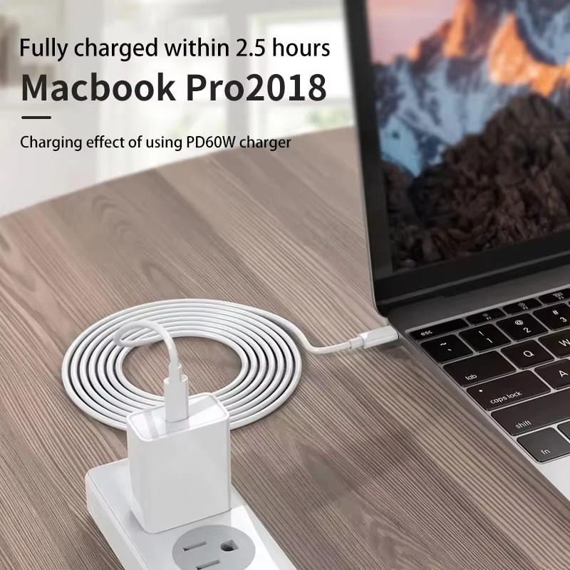 NNBILI 3er-Pack USB-C zu USB-C Schnellladekabel PD 100W Datenkabel in Weiß, Länge: 1 m und 2 m - Bild 3