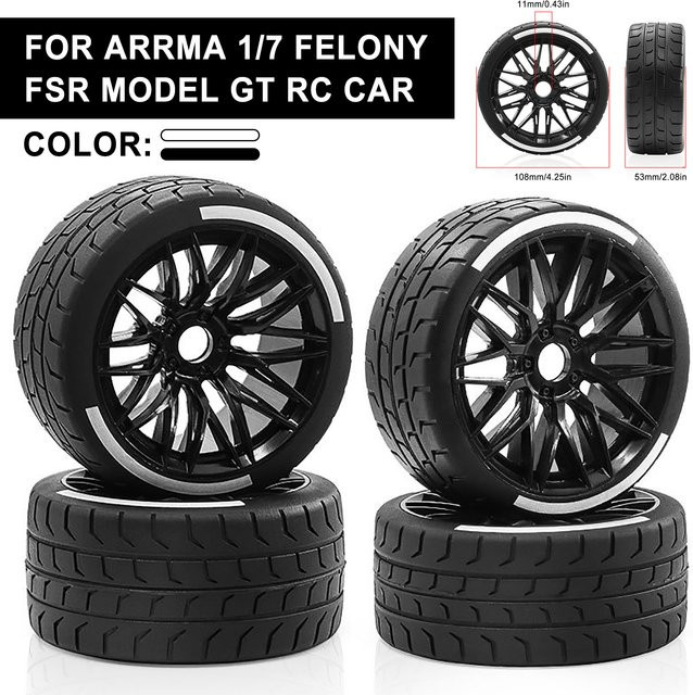 Arrma Reifen, 4-teiliges Set, 17 mm Radsechskant, 53/107 42/100 - Bild 1