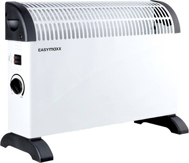 EasyMaxx Heizkonvektor 2000W in Schwarz-Weiß mit Thermostat und Überhitzungsschutz, B/H/T: 20 x 53,5 x 38,5 cm - Bild 1