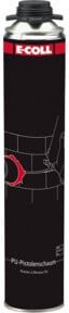 E-COLL PU-Pistolenschaum B2 Polyurethanschaum Schwarz 750ml - Bild 1